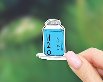 H2O Waterbottle Sticker - Camping stickers | Outdoor stickers | MacBook stickers | laptop stickers | waterbottle stickers