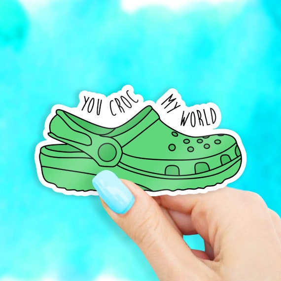 walk it like i croc it sticker