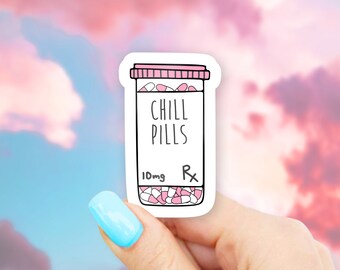 Chill Pills Sticker - MacBook stickers | laptop stickers | waterbottle stickers | hydroflask stickers | tumbler stickers