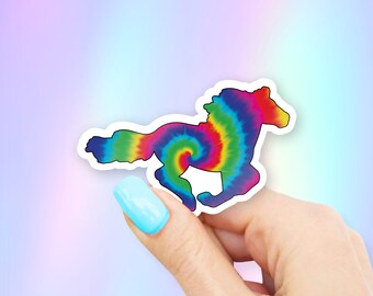 Tie Dye Horse Sticker - Horse stickers | MacBook stickers | laptop stickers | waterbottle stickers | hydroflask stickers