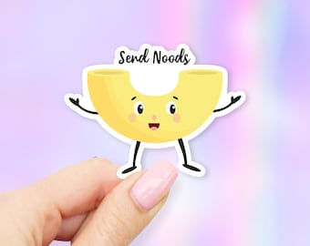 Send Noods Sticker - Food stickers | pun stickers | Noodle stickers | MacBook stickers | laptop sticker | waterbottle sticker