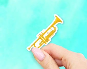 Trumpet Sticker - Instrument stickers | Band sticker | MacBook stickers | laptop stickers | waterbottle stickers | hydroflask stickers