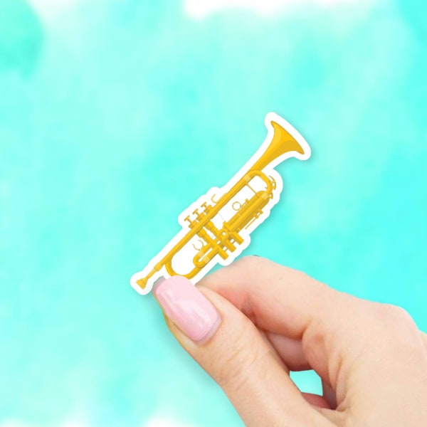 Trumpet Sticker - Instrument stickers | Band sticker | MacBook stickers | laptop stickers | waterbottle stickers | hydroflask stickers