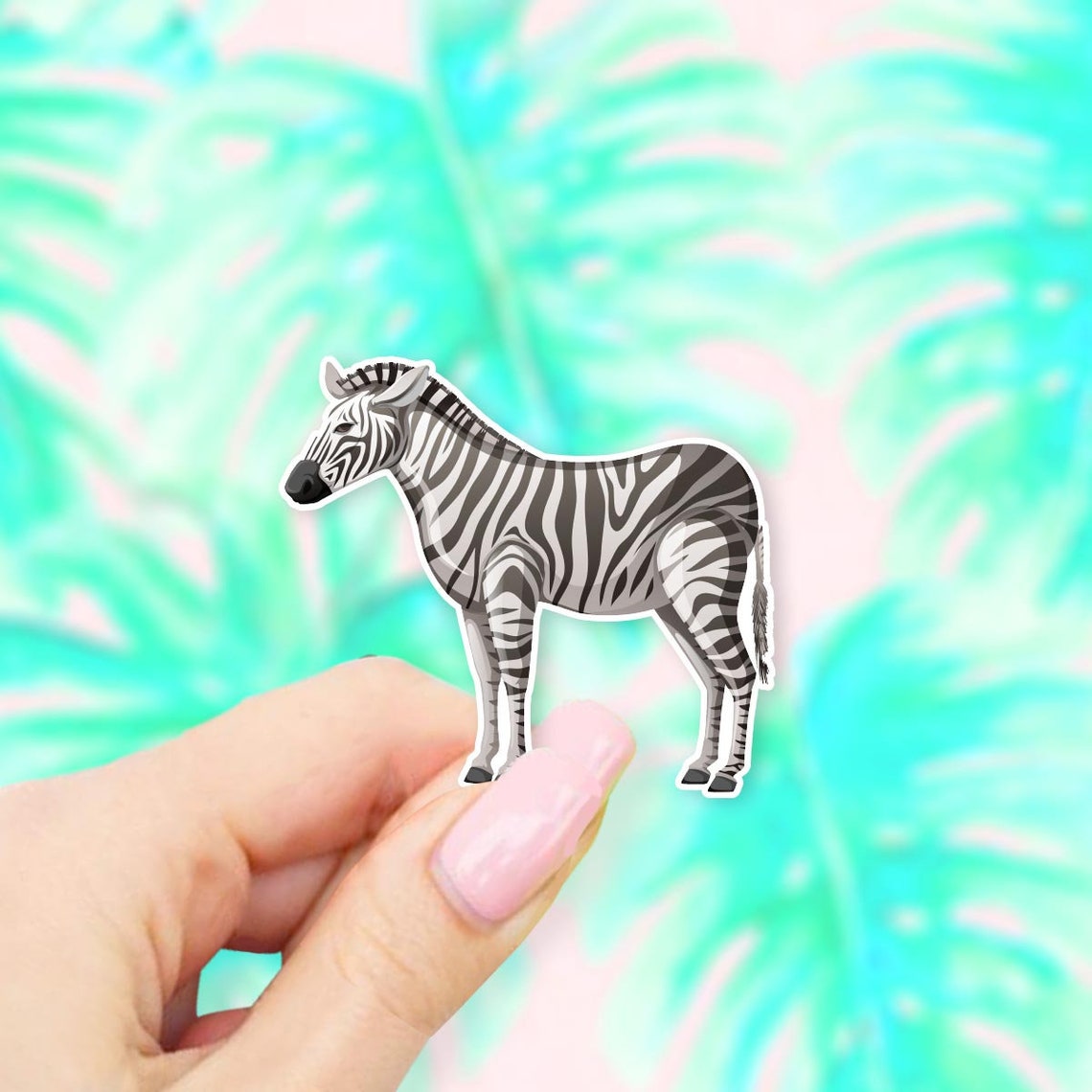 Zebra Sticker Zoo Stickers Zebra Stickers Macbook Etsy