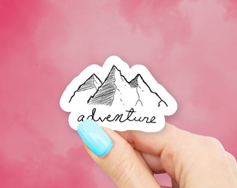 Adventure Mountain Sticker - travel stickers | MacBook stickers | laptop stickers | waterbottle stickers | hydroflask stickers