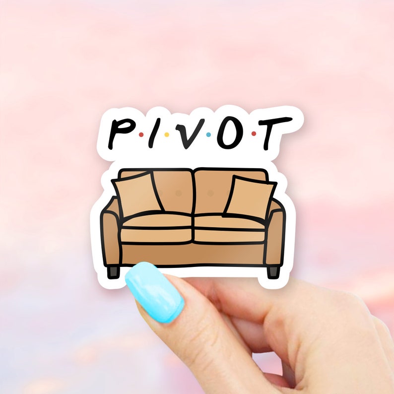 Pivot Couch Sticker - Friends stickers | MacBook stickers | laptop stickers | waterbottle stickers | hydroflask stickers | Vinyl sticker 