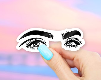Eyes Sticker - Face stickers | People stickers | MacBook stickers | laptop stickers | waterbottle stickers | hydroflask stickers