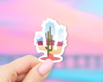 Southwest Cactus Sticker - desert stickers | cactus stickers | MacBook stickers | laptop stickers | waterbottle sticker | hydroflask sticker