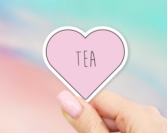 Love Tea Sticker - Heart stickers | MacBook stickers | laptop stickers | waterbottle stickers | hydroflask stickers | tumbler stickers