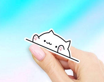 Bongocat Sticker - Cat stickers | pet stickers | MacBook stickers | laptop stickers | waterbottle stickers | hydroflask stickers