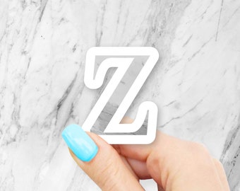 Marble Z Sticker - Letter stickers | MacBook stickers | laptop stickers | waterbottle stickers | hydroflask stickers | tumbler stickers