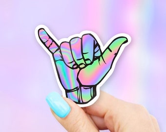 Trippy Hang Loose Sticker - MacBook stickers | laptop stickers | waterbottle stickers | hydroflask stickers | tumbler stickers