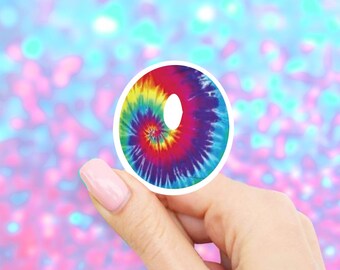 Tie Dye O Sticker - Letter stickers | MacBook stickers | laptop stickers | waterbottle stickers | hydroflask stickers | tumbler stickers