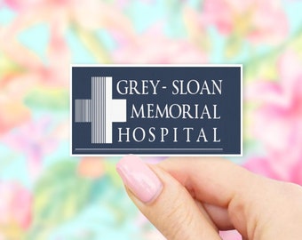 Grey-Sloan Memorial Hospital Sticker - Greys Anatomy stickers | MacBook stickers | laptop stickers | waterbottle stickers