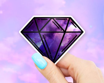 Galaxy Diamond Sticker - MacBook stickers | laptop stickers | waterbottle stickers | hydroflask stickers | tumbler stickers