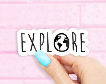 Explore Sticker - Travel stickers | MacBook stickers | laptop stickers | waterbottle stickers | hydroflask stickers | tumbler stickers
