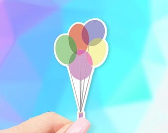 Pastel Balloons Sticker - balloon stickers | MacBook stickers | laptop stickers | waterbottle stickers | hydroflask stickers