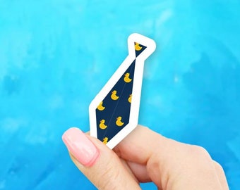 Duck Tie Sticker - Clothing stickers | MacBook stickers | laptop stickers | waterbottle stickers | hydroflask stickers | tumbler stickers