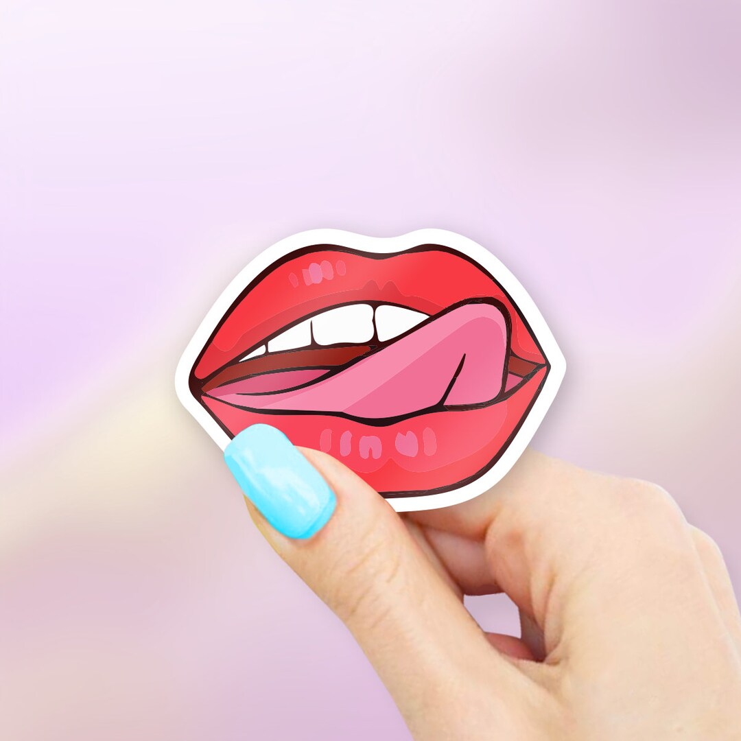 Real Lips Sticker Lips Vinyl Sticker – Water Bottle, Laptop, Hydroflask - Etsy