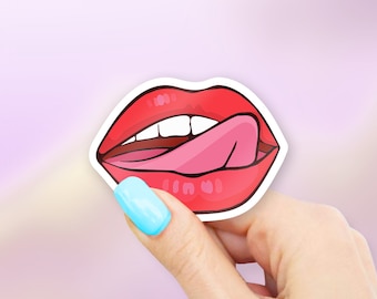 Lips Sticker - MacBook stickers | laptop stickers | waterbottle stickers | hydroflask stickers | tumbler stickers