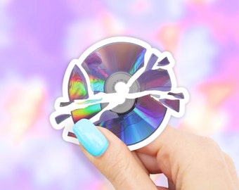 Broken CD Sticker - MacBook stickers | laptop stickers | waterbottle stickers | hydroflask stickers | tumbler stickers
