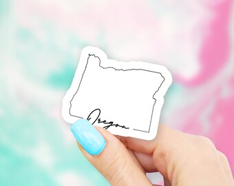 Oregon State Art Sticker - state stickers | oregon stickers | MacBook stickers | laptop stickers | waterbottle stickers
