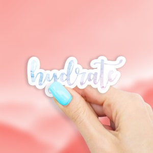 Marble Hydrate Sticker - MacBook stickers | laptop stickers | waterbottle stickers | hydroflask stickers | tumbler stickers