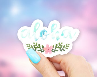 Aloha Sticker - MacBook stickers | laptop stickers | waterbottle stickers | hydroflask stickers | tumbler stickers