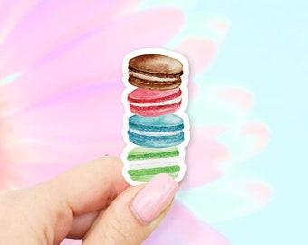 Water Color Macaroons Sticker - Cookie stickers | MacBook stickers | laptop stickers | waterbottle stickers | hydroflask stickers