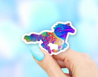 Oil Slick Horse Sticker - Horse stickers | MacBook stickers | laptop stickers | waterbottle stickers | hydroflask stickers