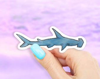 Hammerhead Shark Sticker - Ocean Stickers | MacBook stickers | laptop stickers | waterbottle stickers | hydroflask sticker | tumbler sticker