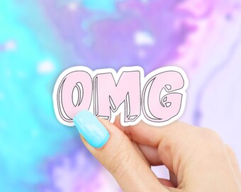OMG Sticker - MacBook stickers | laptop stickers | waterbottle stickers | hydroflask stickers | tumbler stickers