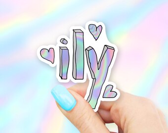 ily Sticker - MacBook stickers | laptop stickers | waterbottle stickers | hydroflask stickers | tumbler stickers