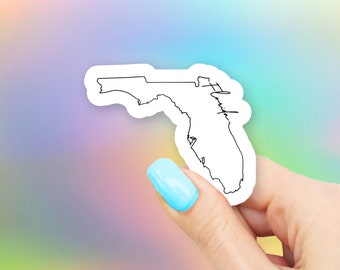 Florida State Art Sticker - state stickers | florida stickers | MacBook stickers | laptop stickers | waterbottle stickers