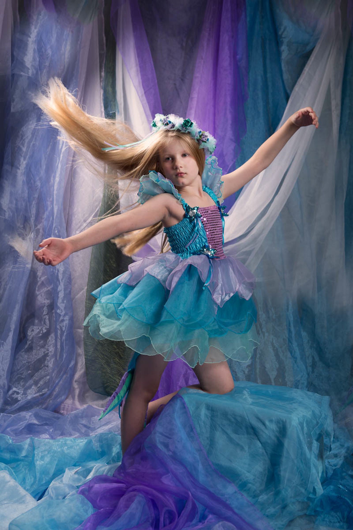 Mermaid Costume Girls Dress Ariel Dress Sea Princess