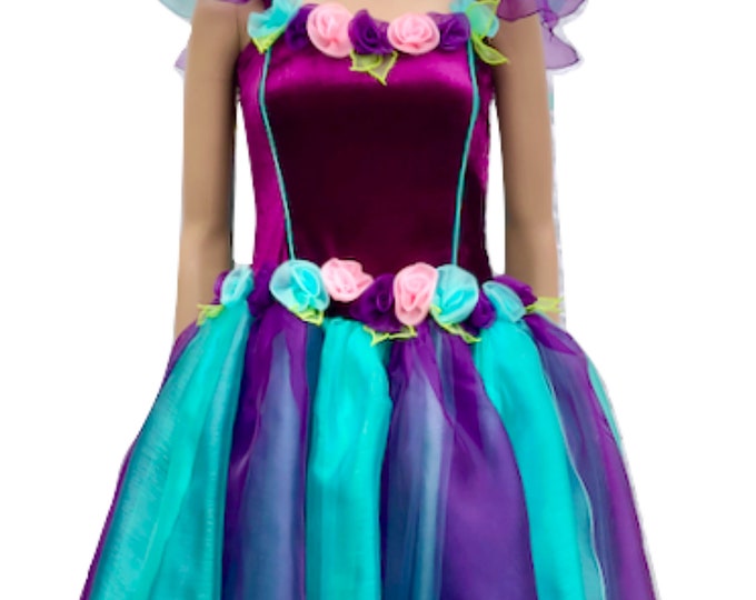 Adult Fairy Dress with Wings Women's Adult Fairy Costume with Wings Adult Plus Size Fairy Costume Fairy Dress Women's Sugar Plum Fairy Wings