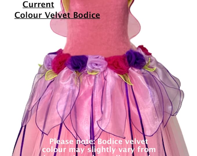 Fairy Costume Adult Fairy Costume Fairy Dress Adult Fairy Dress for Women Pink Fairy Dress New Velvet Buttercup Deluxe with Wings Size 1