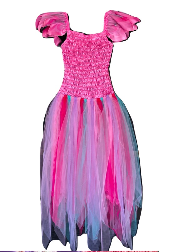 treat ürself fairy tulle peplum pink Ballerina” blooming tulle dress(pink) | Treat
