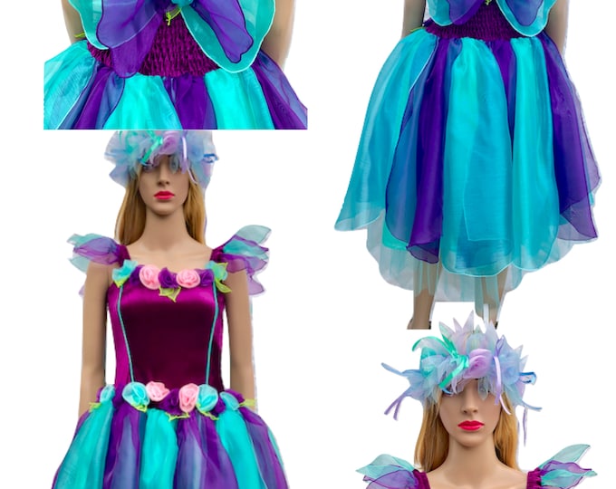 Fairy Dress Adult size Fairy Costume Adult Plus Size Fairy Costume Fairy Dress Women's Sugar Plum Fairy Wings
