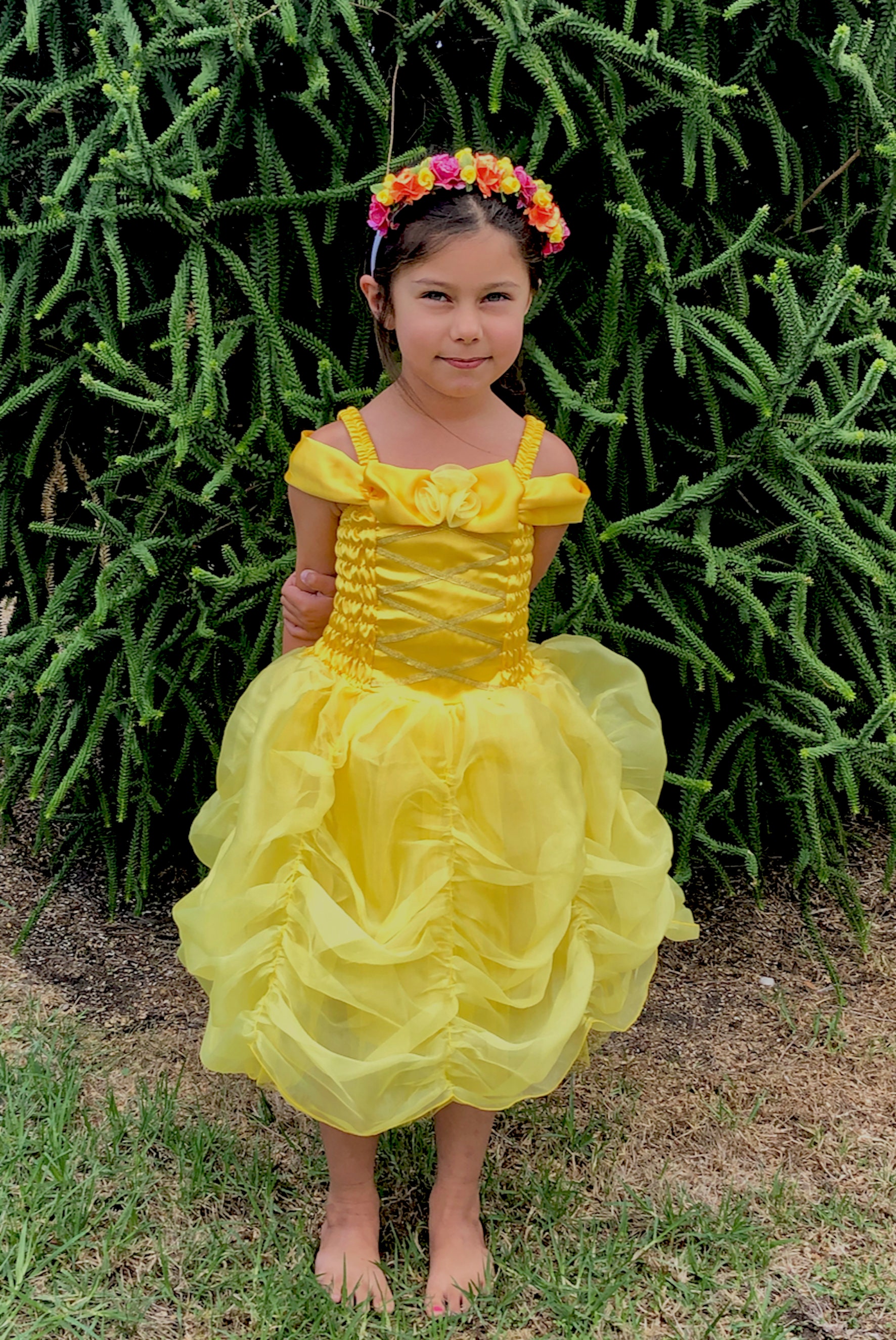 Girls Princess Bell Inspired Dress, Girls Belle Costume Beauty and The  Beast, Belle Dress, Disney Princess Dresses