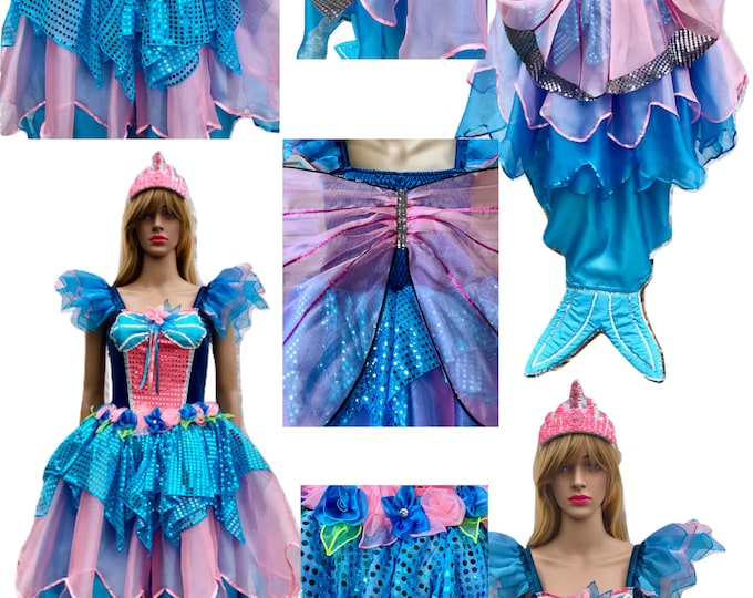 Mermaid Costume Adult Plus size Mermaid Costume Fairy Dress Fairy Costume Azalea Mermaid Ariel Costume Women's Mermaid Costumes