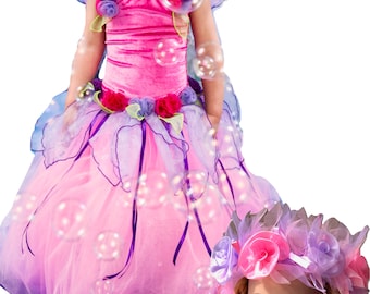 Fairy Dress Girls Costume Fairy Dress  Princess Dress  Kids Dress Up Velvet Buttercup