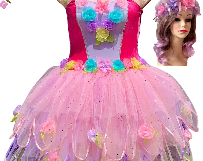 Women's Adult Fairy Dress Costume Adult Fairy Costume Adult Fairy Dress Plus Size Christmas Fairy Dress Adult Velvet Coral Princess Size 1