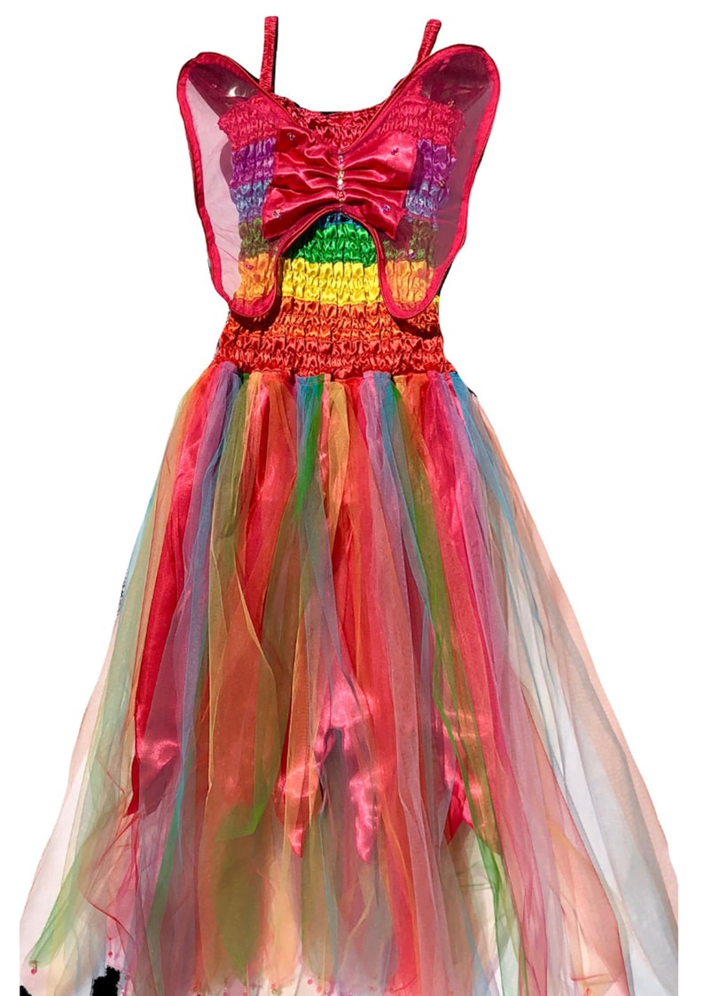 Women/'s Adult Fairy Dress Costume Plus Size Rainbow Fuchsia