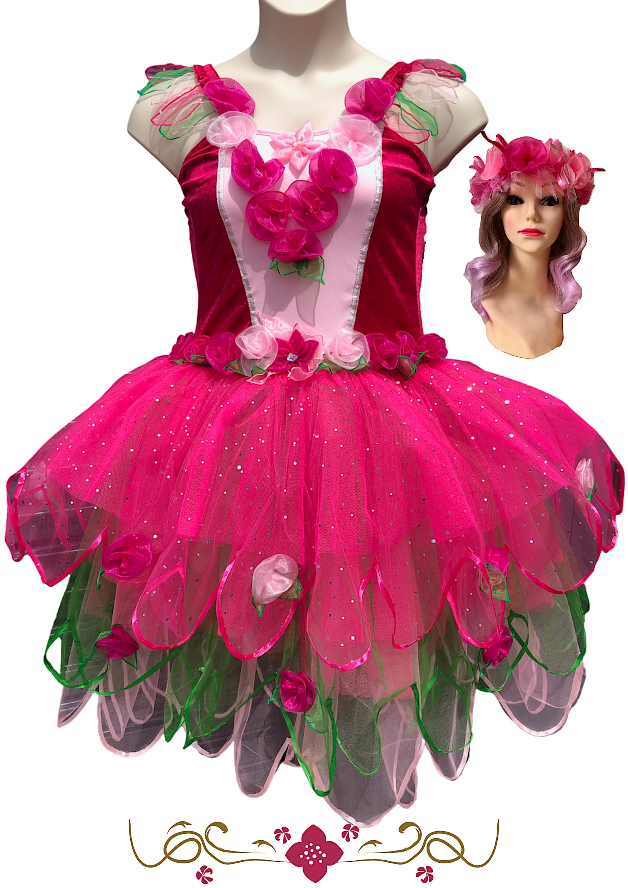 Buy Girls FAIRY Costume Birthday Photoshoot Tutu Kids Flower Baby Gown  Princess Orange Dress Online in India - Etsy