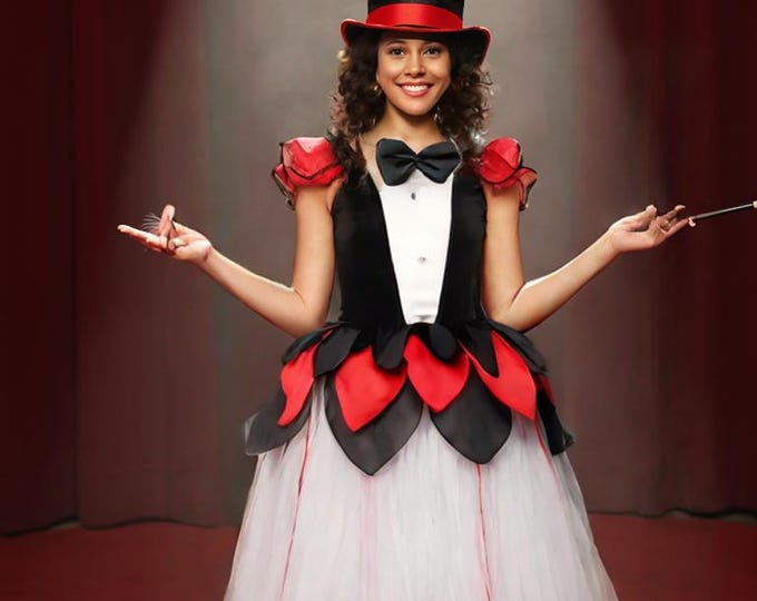 Adult Magician Costume Women's Magician Costume Adult Circus Dress Women's Circus Costume Adult Fairy Dress Costume