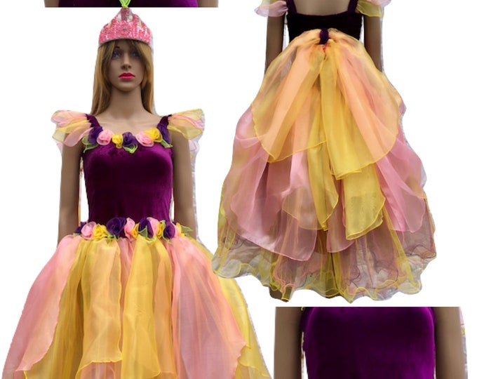 Fairy Costume Adult  Fairy Dress Adult Woman Fairy Dress Plus Size Fairy Dress Women's Fairy Costume Daffodil