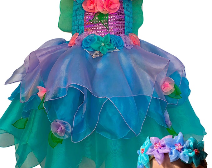 Girls Fairy Dress,Girls Fairy Costume,Babies Fairy Dress Costumes, Toddlers Fairy Dress,  Blue Heaven