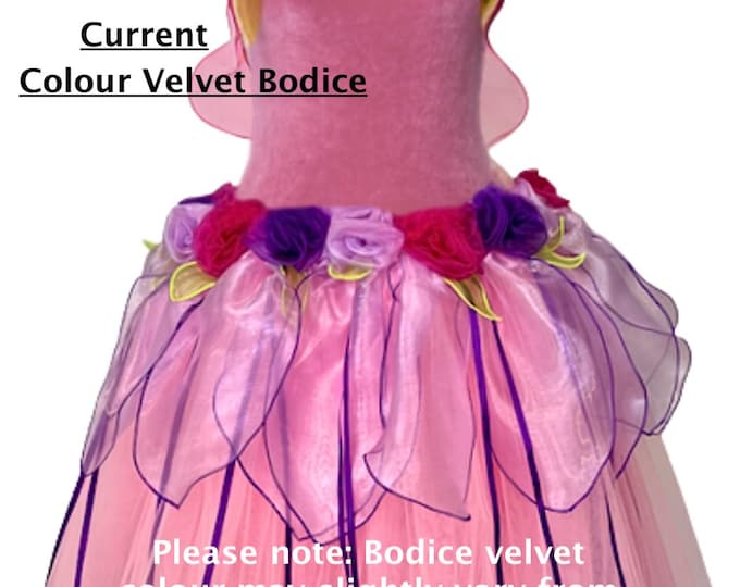 Fairy Costume Adult Fairy Costume Fairy Dress Adult Fairy Dress for Women Pink Fairy Dress New Velvet Buttercup Deluxe with Wings Size2 Plus