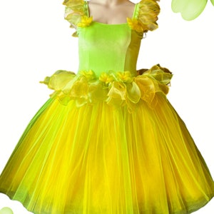 Adult Tinkerbell Fairy Dress Costume Tinkerbell Fairy Costume Women's Spring Fairy Dress Daffodil Adult Fairy Dress Green
